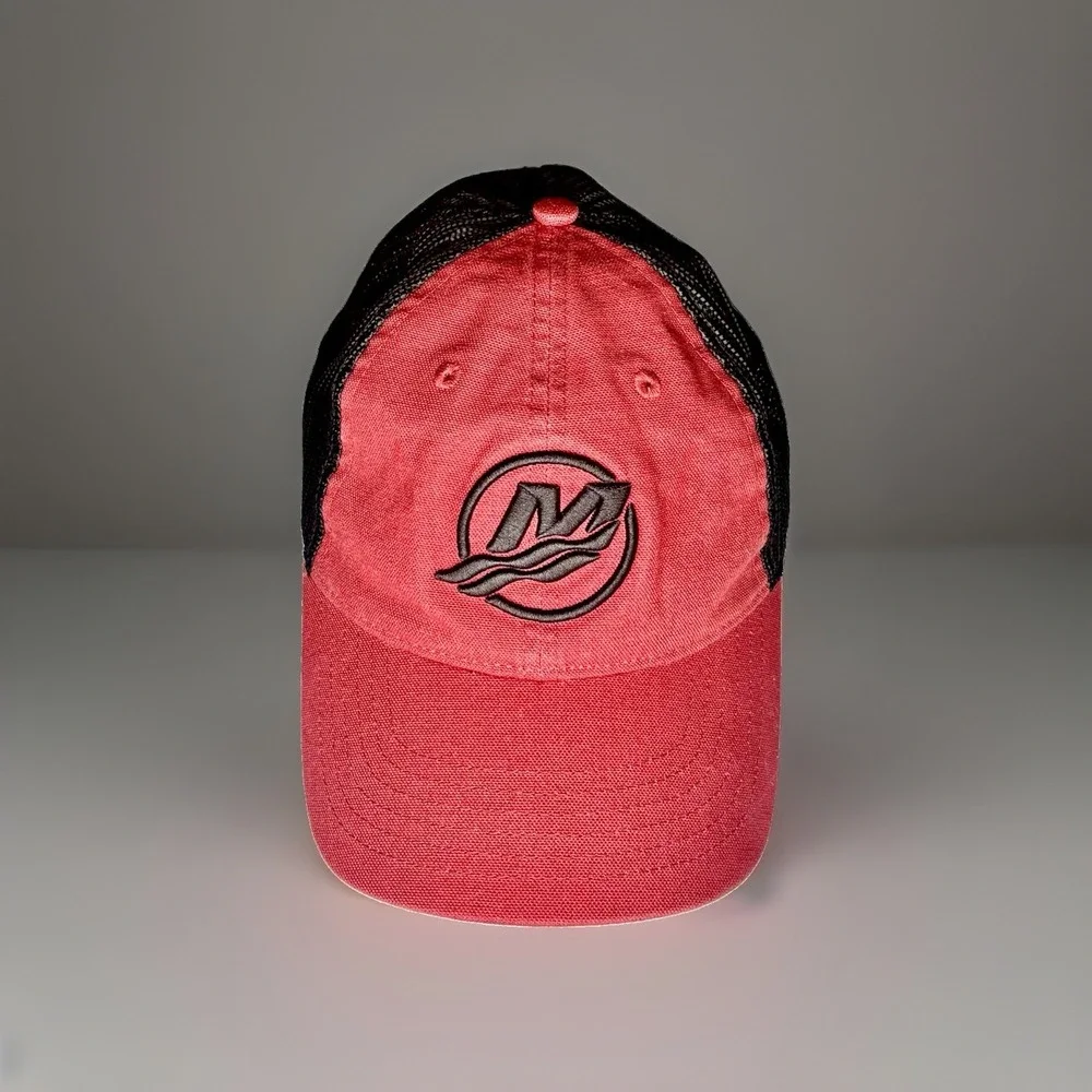 MERCURY OUTBOARDS CLASSIC CAP VINTAGE RED  HAT CAP